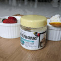 Milk Kefir Grains with Strainer and Spoon